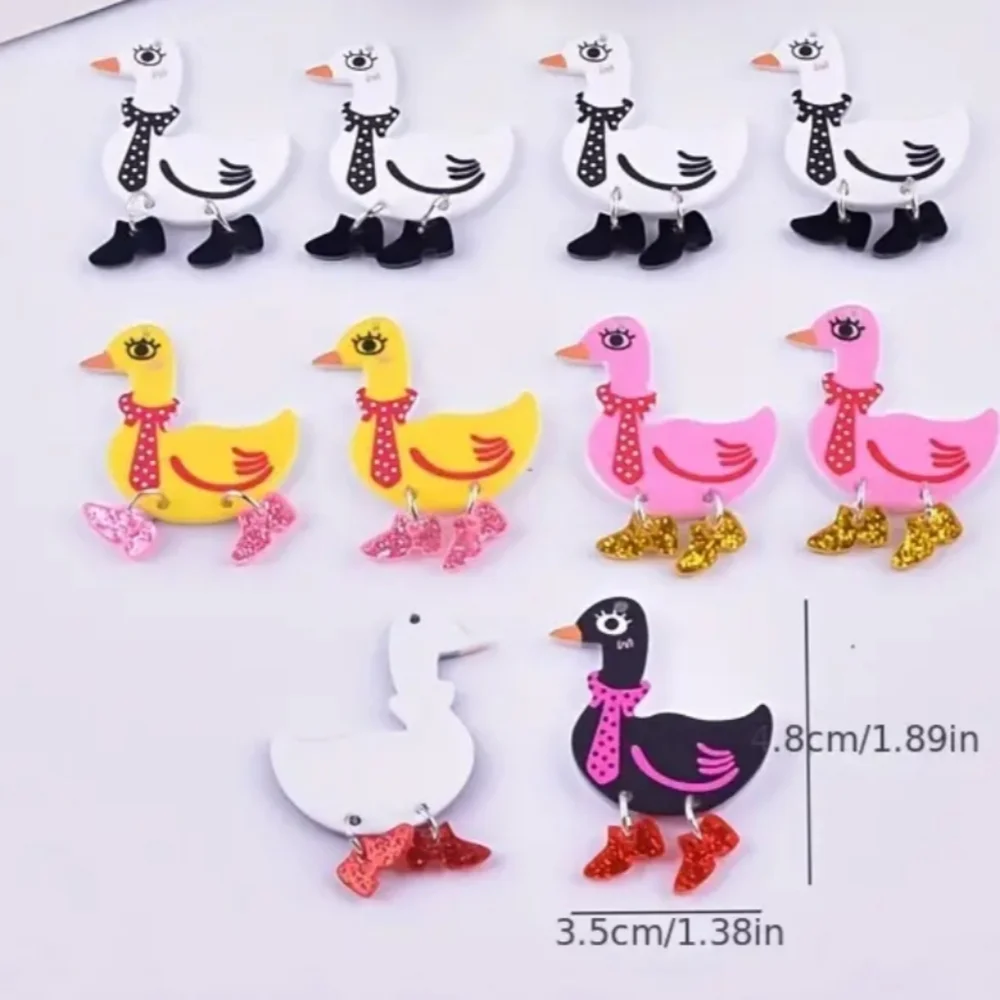 2/30$‎ Or 3/$35 Colorful Duck Earrings Set for Kids (#0279)